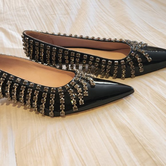 Unique Christopher Kane Patent Leather Crystal Embellishments Pumps - Picture 5 of 10